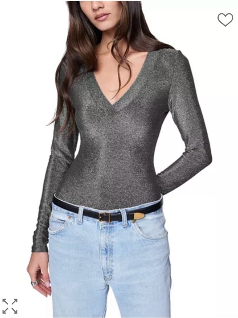 Rebecca Minkoff - Alyssa Bodysuit in Gunmetal